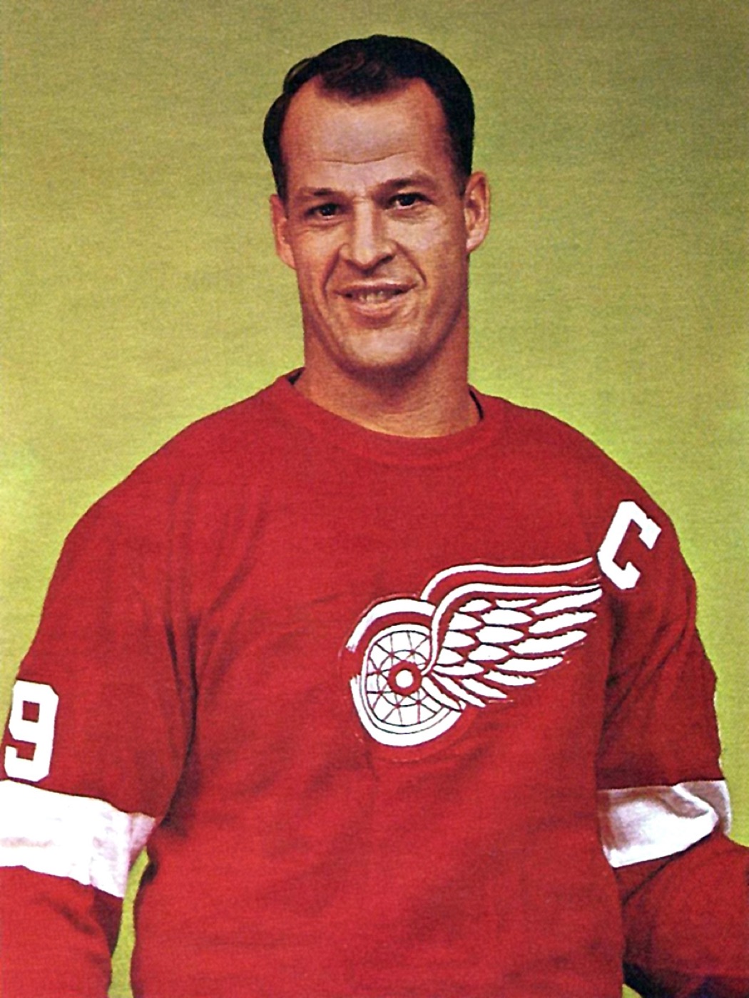 Public domain (1963–65 Chex cereal trading card, US, published without · Public domain (1963–65 Chex cereal trading card, US, published without copyright notice) Mitchell & Ness Gordie Howe Red Wings jersey