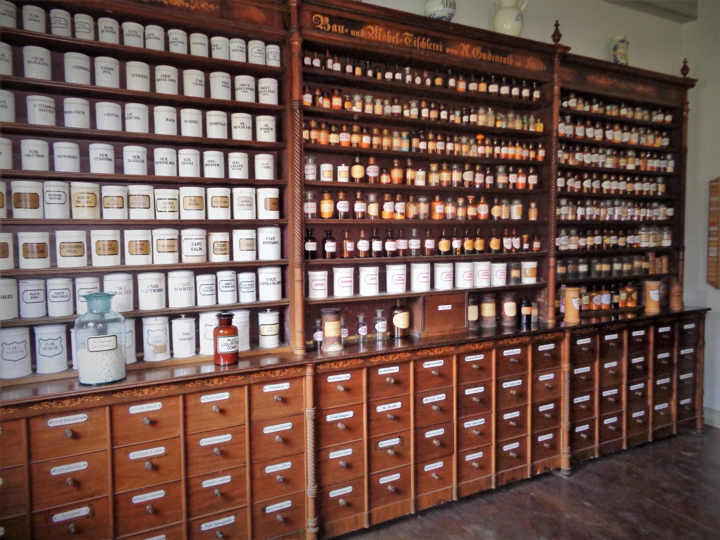 Apothecary coffee table