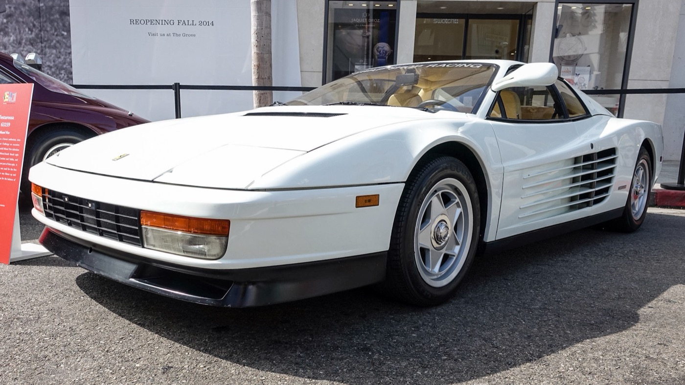 Marty B · CC BY-SA 2.0 Ferrari Testarossa (white) — duPont REGISTRY